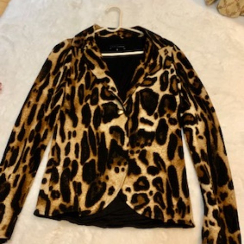 Karina Grimaldi Leopard Blazer size S